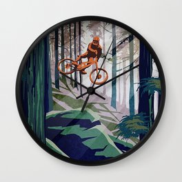 mountain therapy bike  Wall Clock