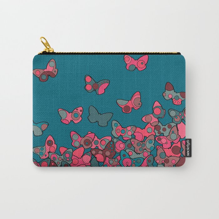 Flutterflies Carry-All Pouch