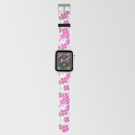 Retro Desert Flowers Hot PInk Apple Watch Band