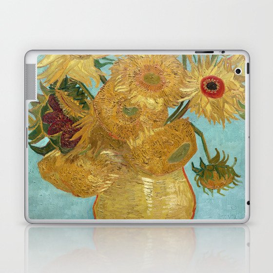 Vase with Twelve Sunflowers Laptop & iPad Skin