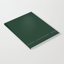 Forest Green Print Notebook