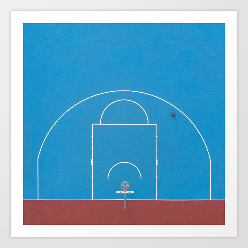 From Above Basketball Court Art Print By Craftandgraft Society6