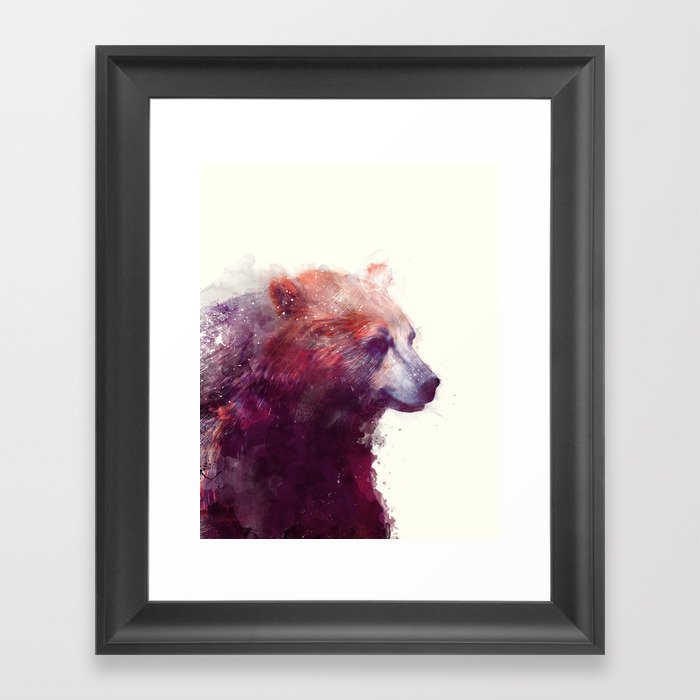Bear // Calm Framed Art Print