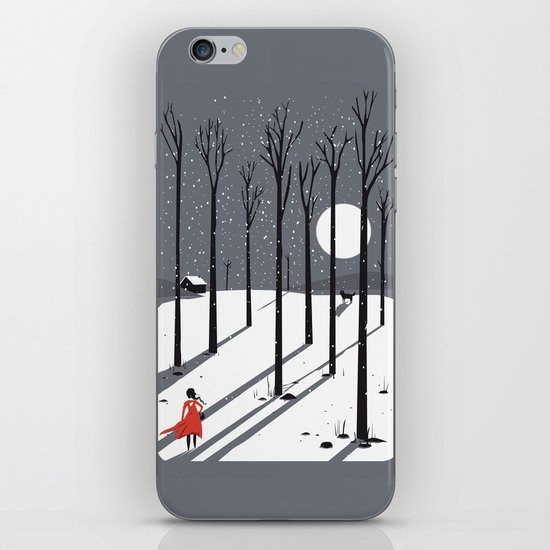little red cap iPhone & iPod Skin