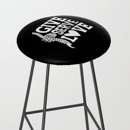 Chiropractic Give Serve Love Spine Chiropractor Bar Stool