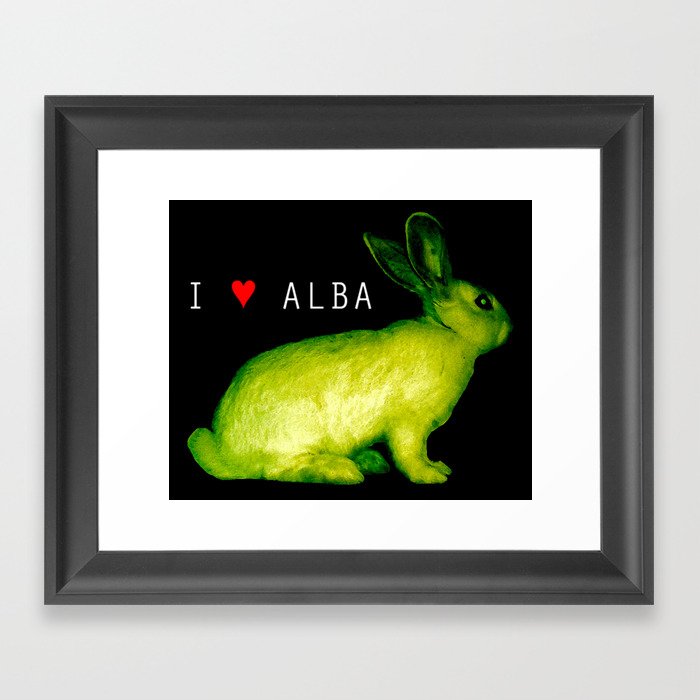 I LOVE ALBA Framed Art Print