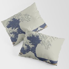 Katsushika Hokusai - The Great Wave off Kanagawa remix B Pillow Sham