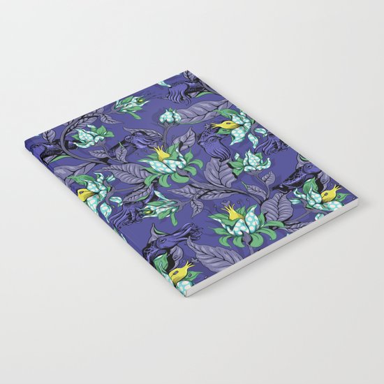The Sea Garden - deep blue Notebook
