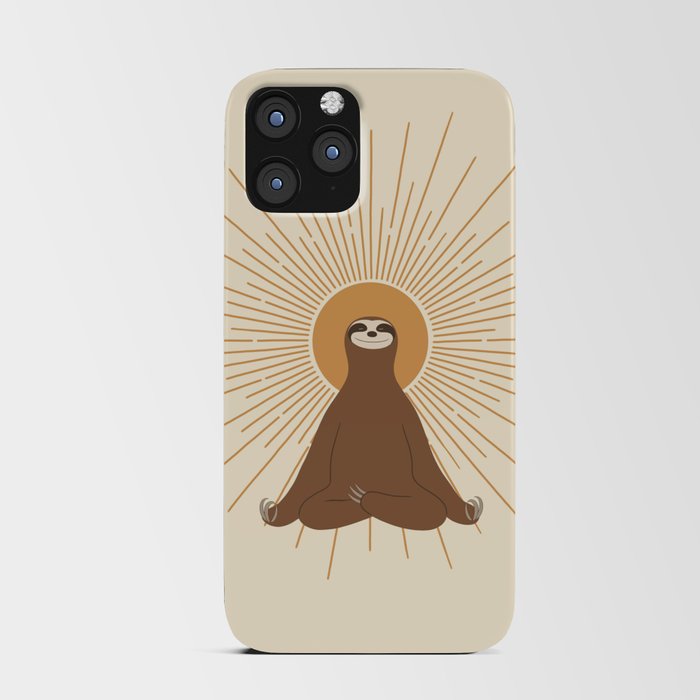 Sloth Sunrise Yoga iPhone Card Case