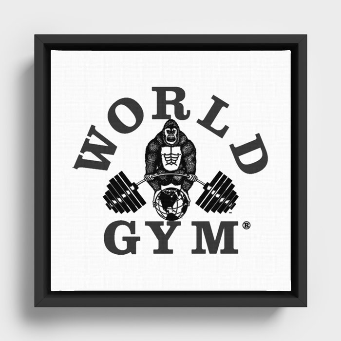 world gym Framed Canvas
