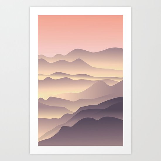 5 am on the top Art Print