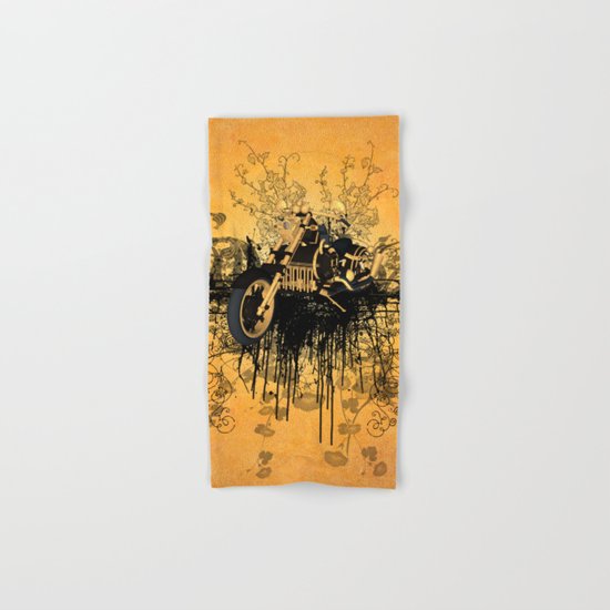Steam motorcycle Hand & Bath Towel