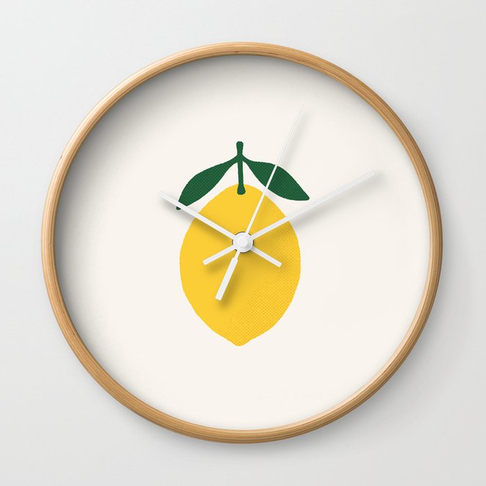 Lemon Citrus Wall Clock
