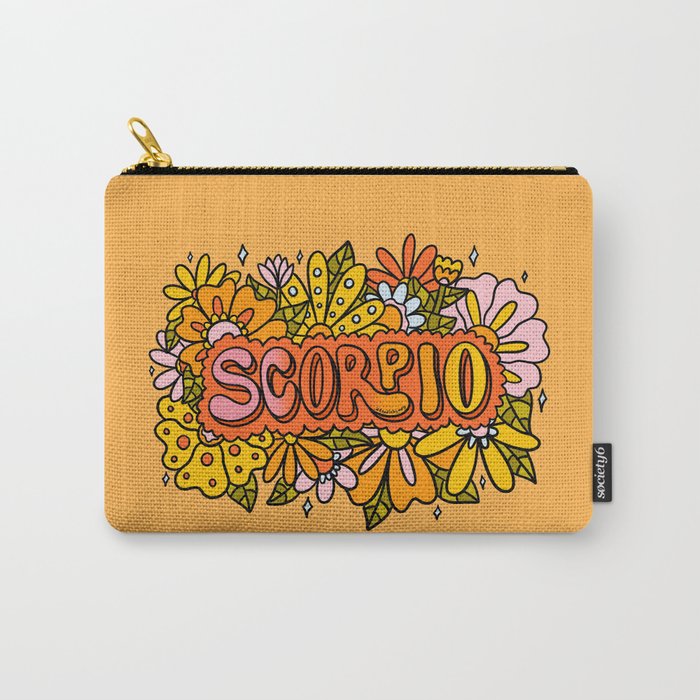 Scorpio Flowers Carry-All Pouch