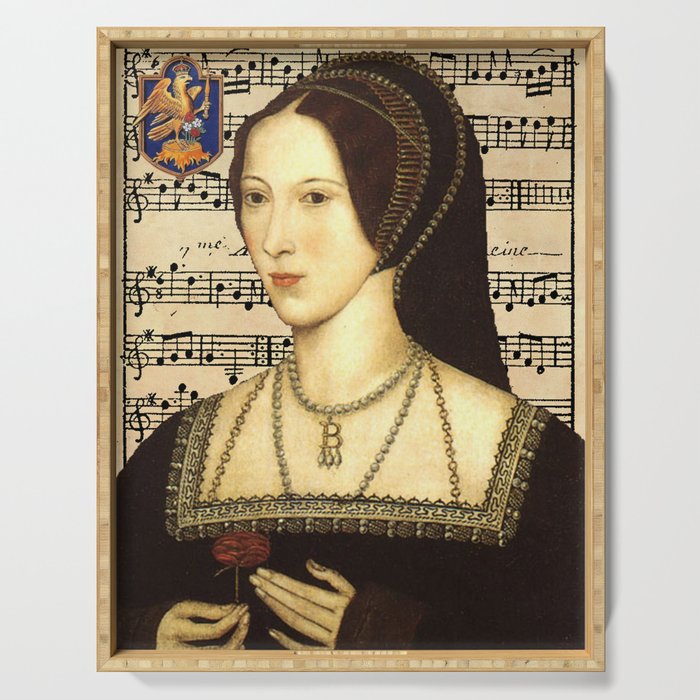 Musical Queen Anne Boleyn Serving Tray