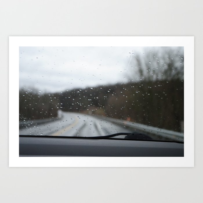Rainy Day Drive Art Print