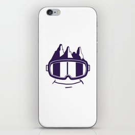 Funny Snow Goggles iPhone Skin