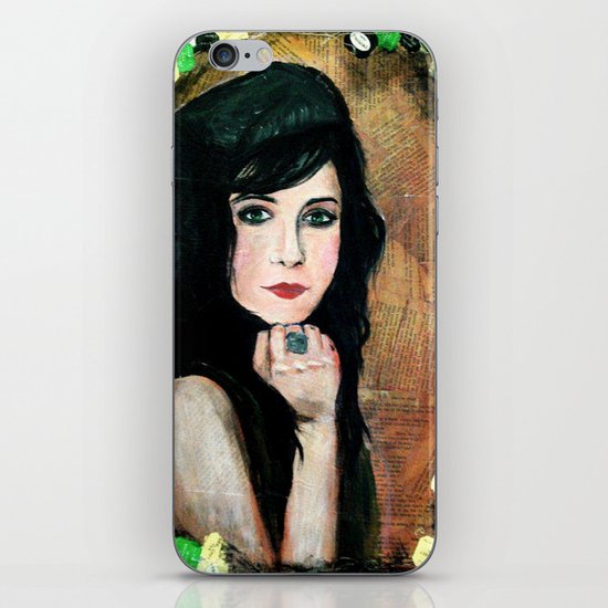 Green Lady iPhone & iPod Skin