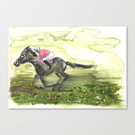 Race Horse Canvas Print