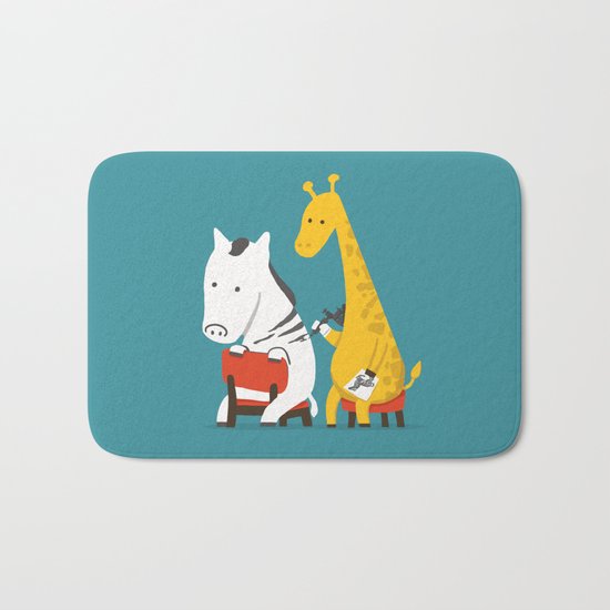 Zebra Tattoo Bath Mat