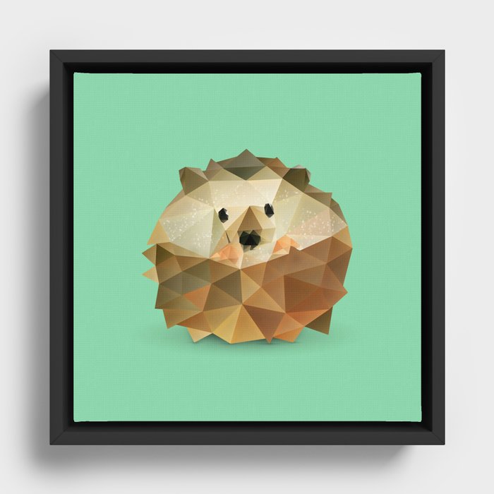 Hedgehog. Framed Canvas
