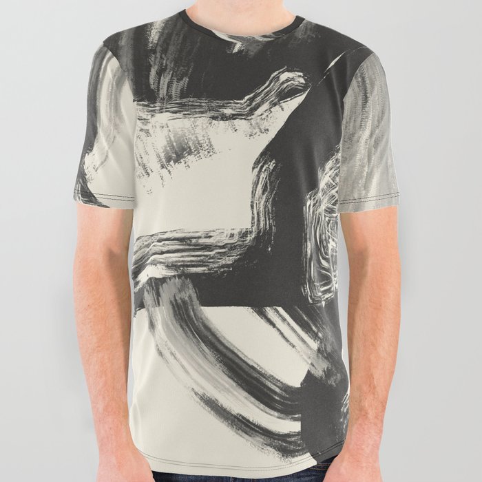 Yoga in action figurative work All Over Graphic Tee