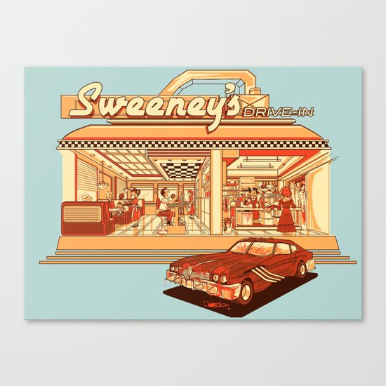 Sweeney's Diner Canvas Print