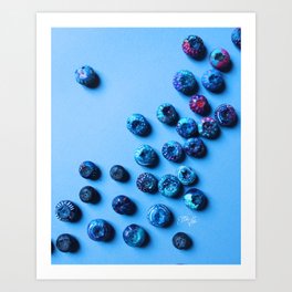 EttaVee Blueberries Art Print