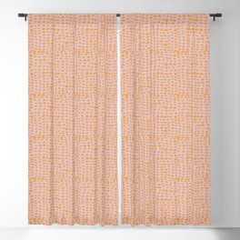 Pink and Yellow pebbles Blackout Curtain