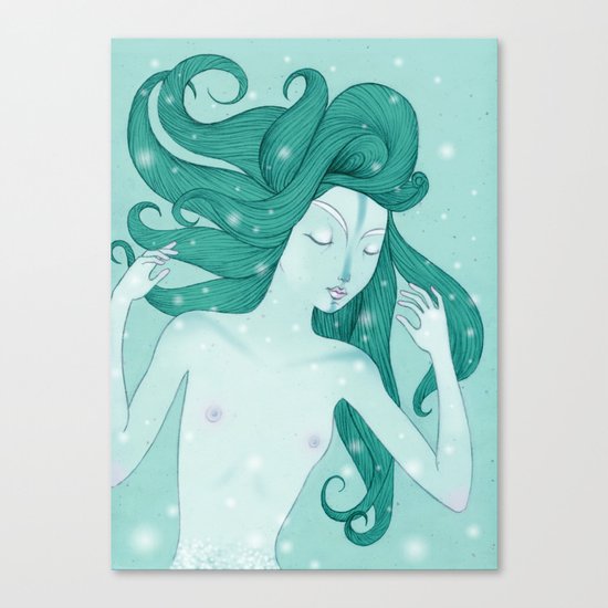 The mermaid Canvas Print