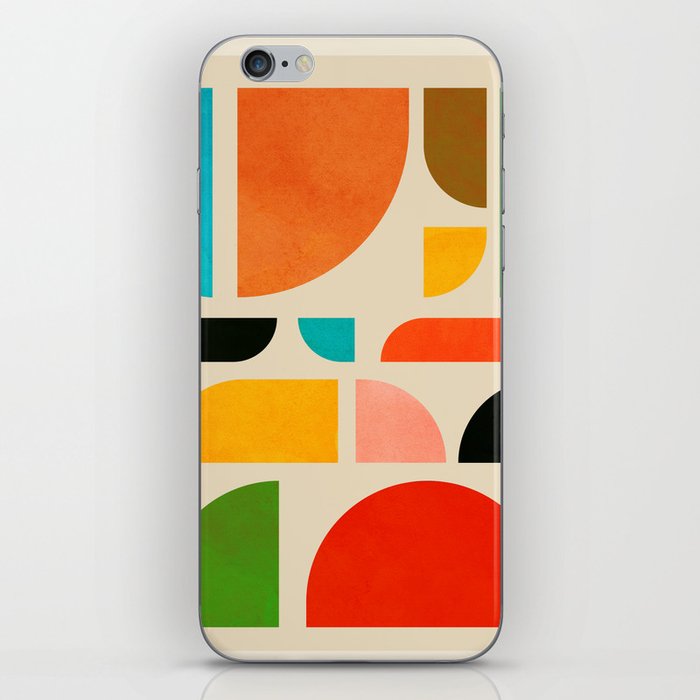 Colorful Shape Geometry 02 iPhone Skin