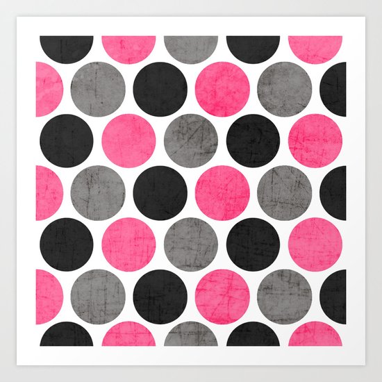 cosmopolitan polka dots Art Print