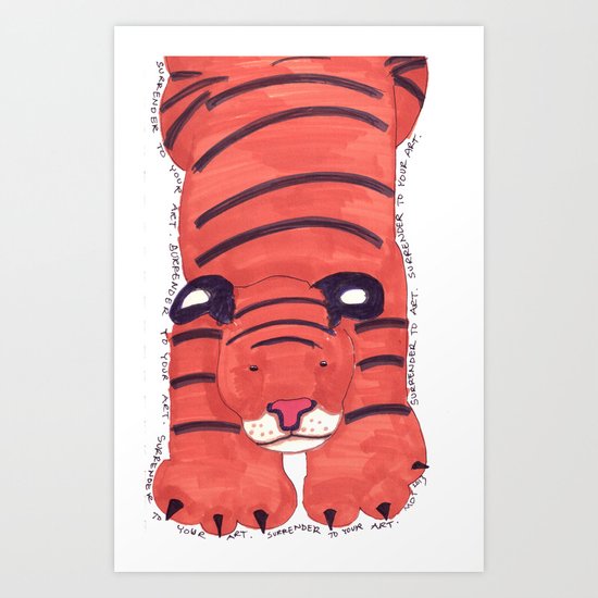 Surrender to Art Art Print