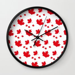 Canada Maple Leaf-Large-White Wall Clock