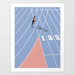 200m Sprint Art Print