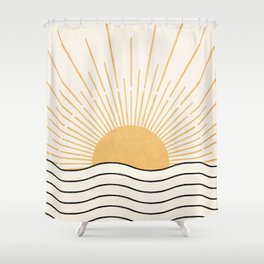 The Sun and The Sea Shower Curtain