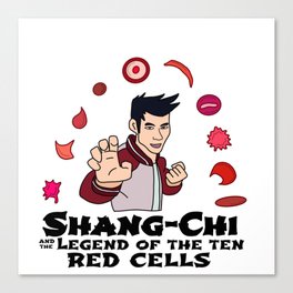 10 Red Cells Canvas Print