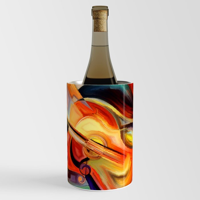 Eternal Harmony: Abstract Fine Art Paintings Inspired by the Love of Music Wine Chiller