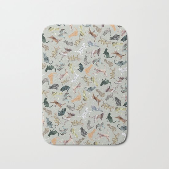 Marble Cats Bath Mat