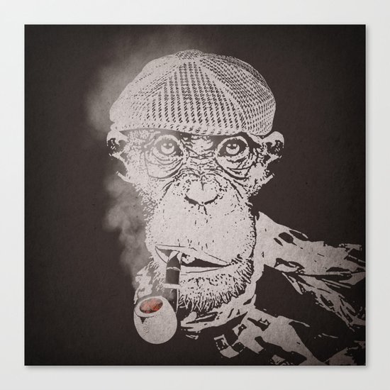 The Coffee Shop Philosopher Canvas Print