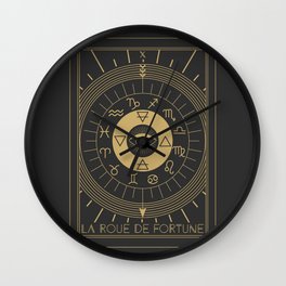 La Roue de Fortune or Wheel of Fortune Tarot Wall Clock