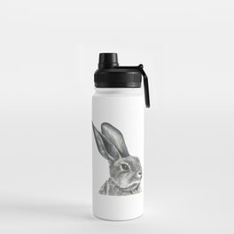 Watercolor drawing of a hare Water Bottle