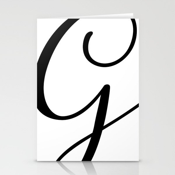 "G" Monogram Stationery Cards