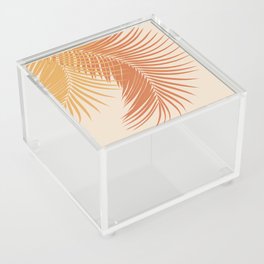Palm Leaves Yellow Orange Vibes #1 #tropical #decor #art #society6 Acrylic Box
