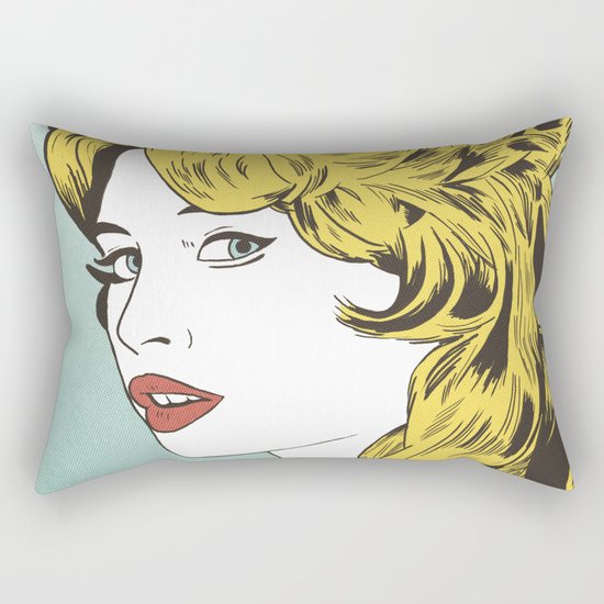 Blonde Bombshell Rectangular Pillow