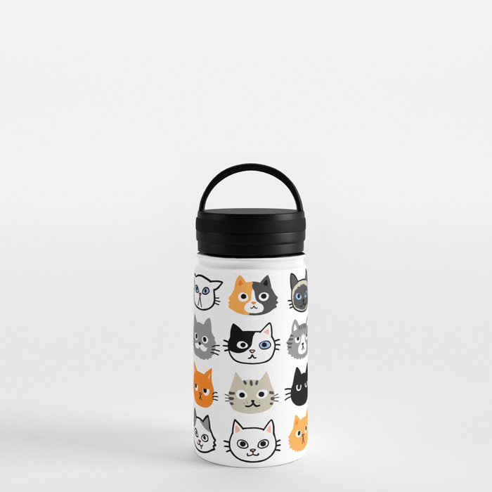 Cute Cat Water Bottle, Stainless Steel Insulated Water Bottles