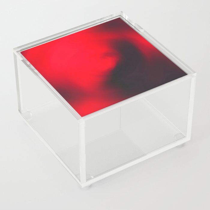 Red and Black Vortex Acrylic Box