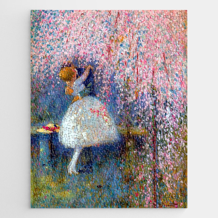 Georges Picard Romance under the Blossom Tree Jigsaw Puzzle