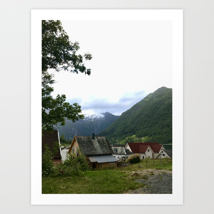 Norwegian Village Art Print