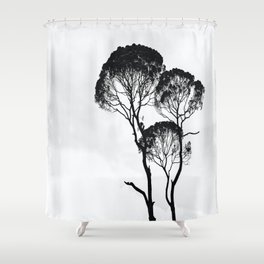 trees work Shower Curtain